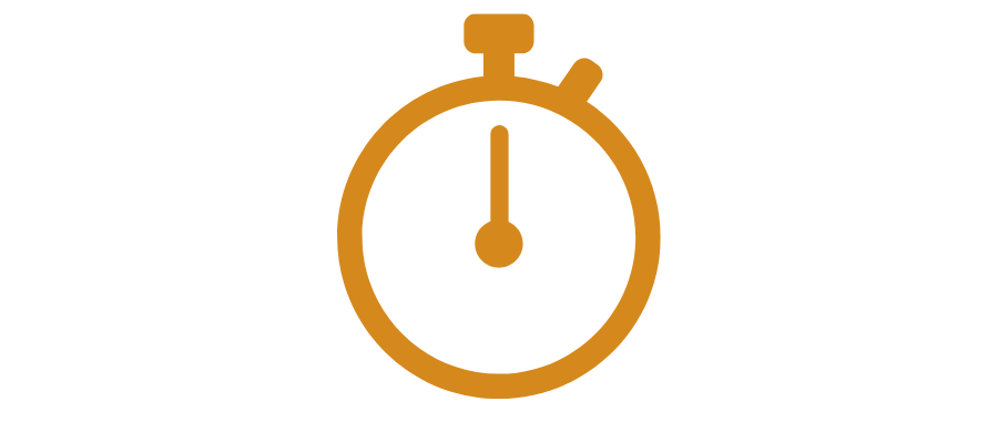 A stopwatch graphic