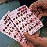 A pack of pills which are taken to treat leprosy - MDT