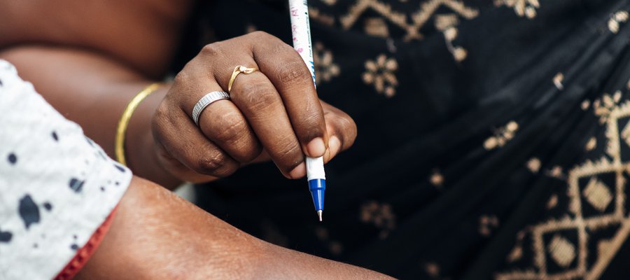 A skin patch on a young boy's arm