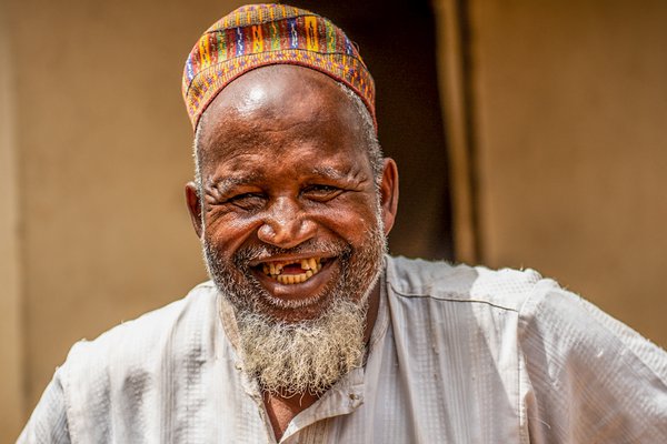 A smiling gentleman at the Dakwa Settlement near Abuja, Nigeria