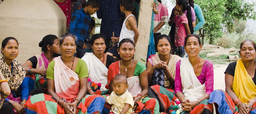 Women from a self-help group in Nepal