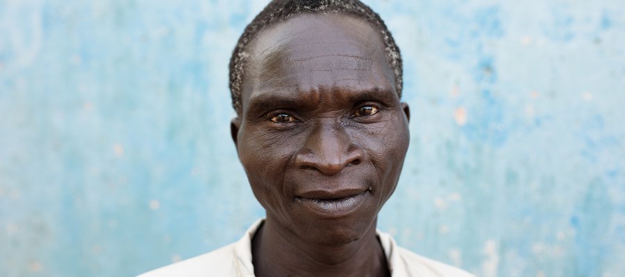 A portrait photo of Paulino, a village leader in Mozambique