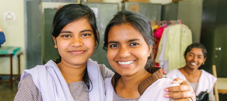 Tailoring students at Bankura