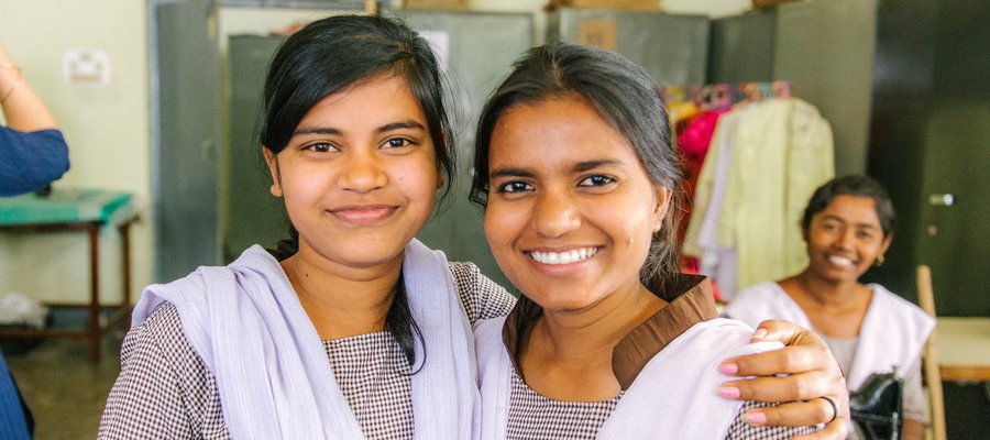 Tailoring students at Bankura