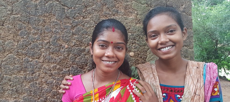 Shudeepta with her sister