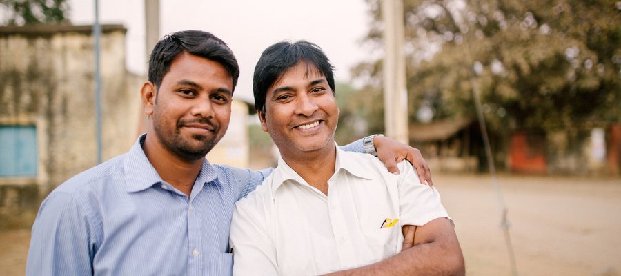 Vivek and Sanjib are staff at one of our Vocational Training Centres