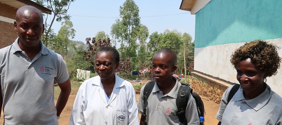 Four of our team members in DR Congo