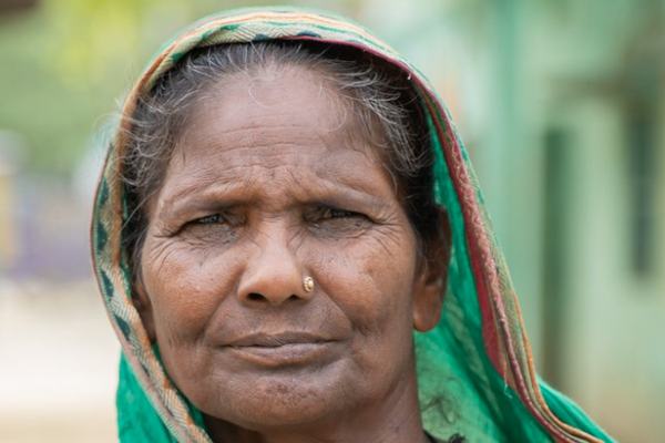 A woman smiling at the camera.