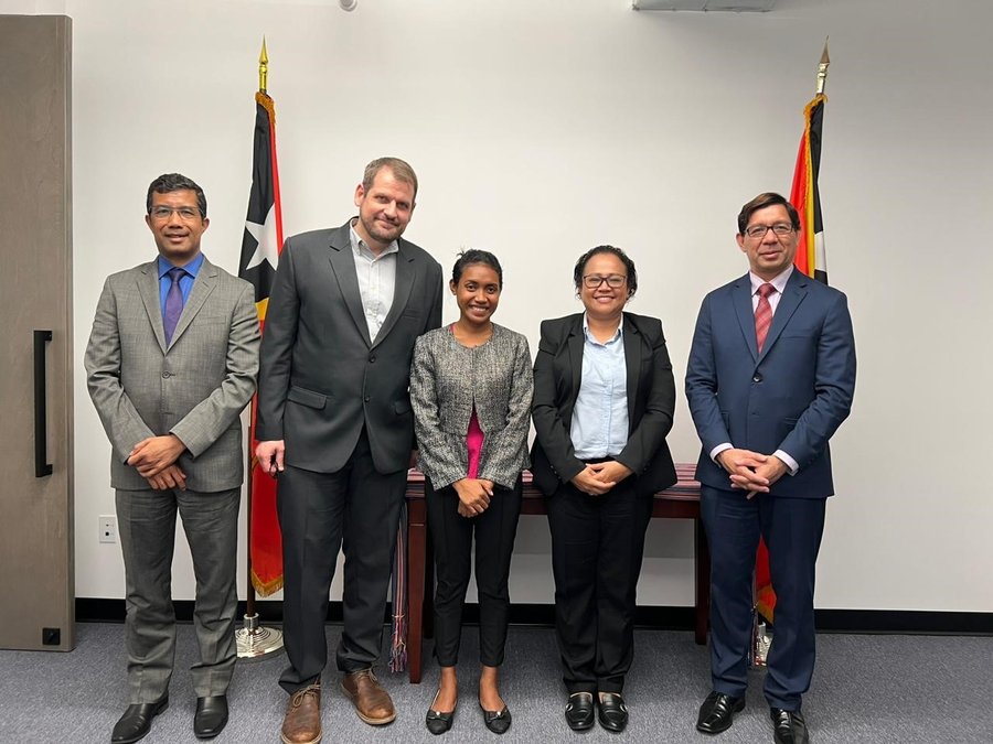 H.E. Mr. Karlito Nunes, Permanent Representative of the Democratic Republic of Timor-Leste to the United Nations and Mr. Jesuíno de Oliveira Alves, Deputy Permanent Representative meet with The Leprosy Mission's delegation