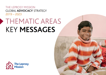The cover of The Leprosy Mission's Key Advocacy Messages Document